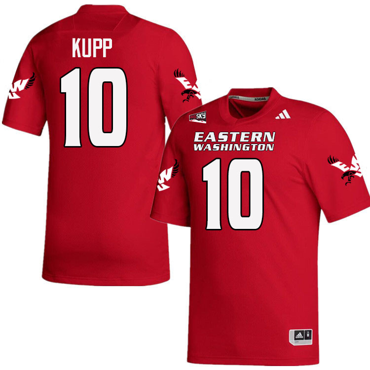 Eastern Washington Eagles #10 Cooper Kupp College Football Jerseys,Uniforms Stitched-Red